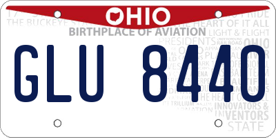OH license plate GLU8440