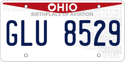 OH license plate GLU8529