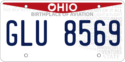 OH license plate GLU8569