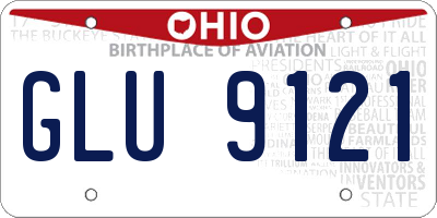 OH license plate GLU9121