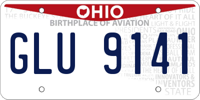 OH license plate GLU9141