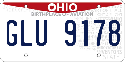 OH license plate GLU9178