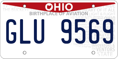 OH license plate GLU9569