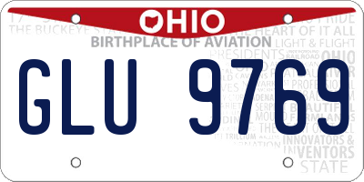 OH license plate GLU9769