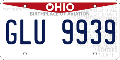 OH license plate GLU9939