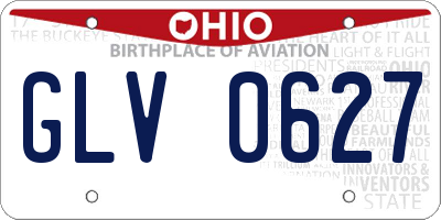 OH license plate GLV0627
