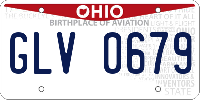 OH license plate GLV0679