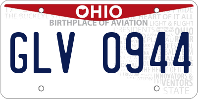 OH license plate GLV0944