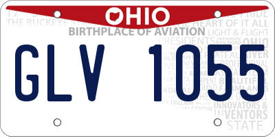 OH license plate GLV1055