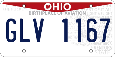 OH license plate GLV1167
