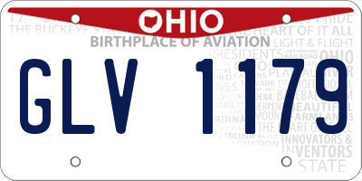 OH license plate GLV1179