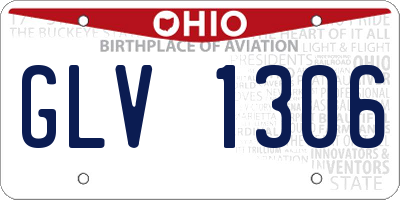 OH license plate GLV1306