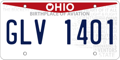 OH license plate GLV1401