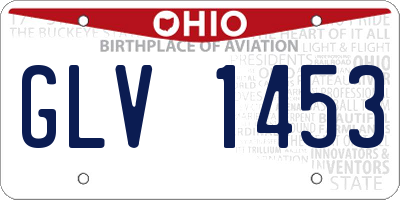 OH license plate GLV1453