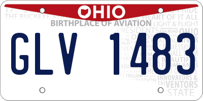 OH license plate GLV1483