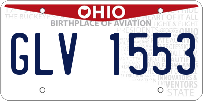 OH license plate GLV1553