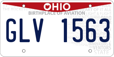 OH license plate GLV1563