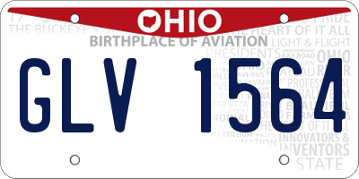 OH license plate GLV1564