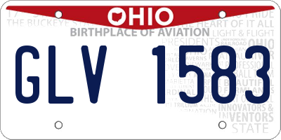 OH license plate GLV1583