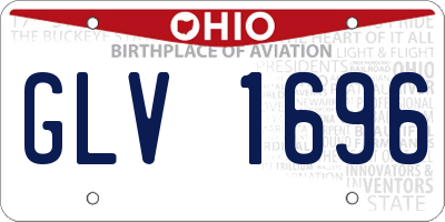 OH license plate GLV1696