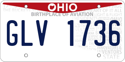 OH license plate GLV1736