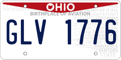 OH license plate GLV1776