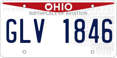OH license plate GLV1846