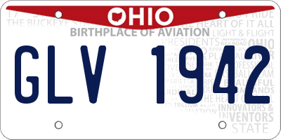 OH license plate GLV1942
