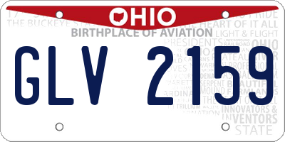 OH license plate GLV2159