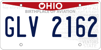 OH license plate GLV2162
