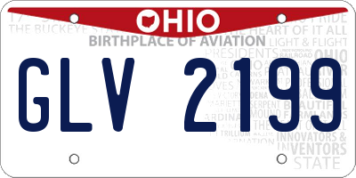 OH license plate GLV2199