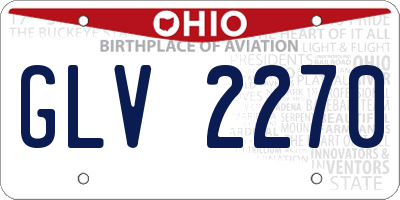 OH license plate GLV2270