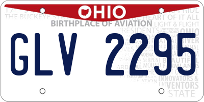 OH license plate GLV2295