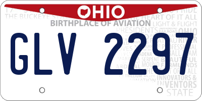 OH license plate GLV2297