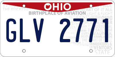 OH license plate GLV2771