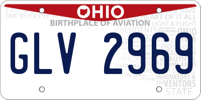 OH license plate GLV2969