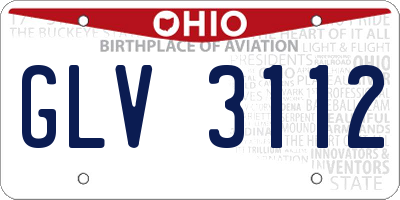 OH license plate GLV3112