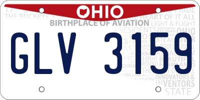 OH license plate GLV3159