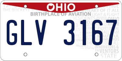 OH license plate GLV3167