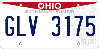 OH license plate GLV3175