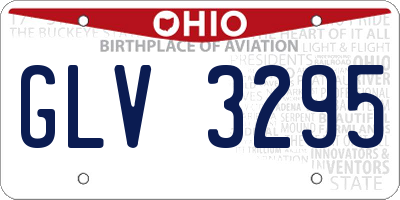 OH license plate GLV3295