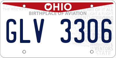 OH license plate GLV3306