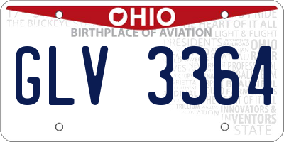 OH license plate GLV3364
