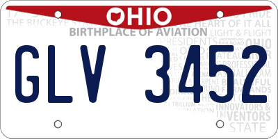 OH license plate GLV3452