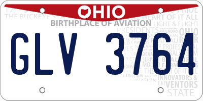 OH license plate GLV3764