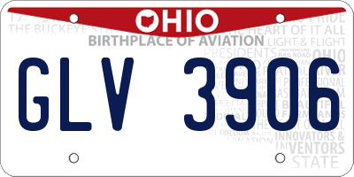 OH license plate GLV3906