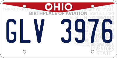 OH license plate GLV3976