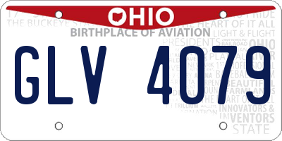 OH license plate GLV4079