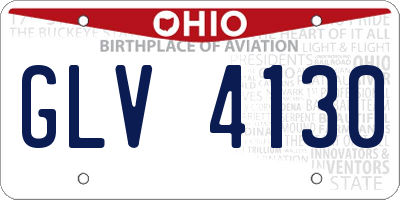 OH license plate GLV4130