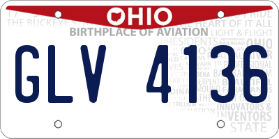 OH license plate GLV4136